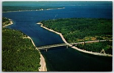 Puget Sound Washington Agate Pass Bridge Chrome Postcard unused unposted picture