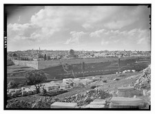 Photo:Jerusalem Israel 1941 Panorama from Mt of Olives Dome of the Rock picture