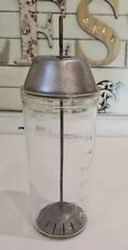 Vintage glass and metal malted milk  mixer picture