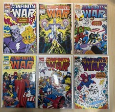High Grade NM/NM+ Lot The Infinity War #1-6 Series - Marvel Comics 1992, Thanos picture