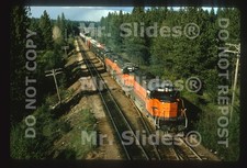 Duplicate Slide MILW Milwaukee Road Original # SD40-2 3030 & 2 Action picture