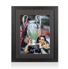 Rafael Marquez Signed Barcelona Photo Framed Champions League COA picture
