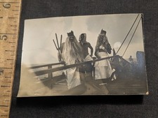 antique Group of men Equator-crossing ceremonies Neptune Sailors antique photo  picture