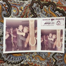 VTG 60s Color Snapshot Photo Couple Dancing Party 1960s Love Dance Bar  picture