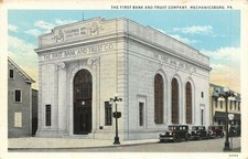 Mechanicsburg Pennsylvania~First Bank & Trust Co~Founded 1899~1920s Cars~1932 PC picture