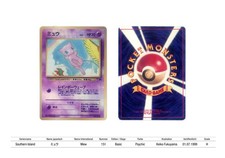 Pokemon Southern Island, Mew, Japanese 1999 Vintage, Rare picture