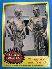 👍🔥🤯 STAR WARS 1977 Topps Series 3 Threepio And Friend 187 Mint Centering picture