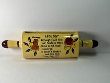 Wall Pocket Rolling Pin w/ Funny Saying - Vintage picture
