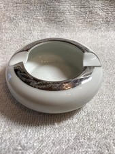 Vintage Fukagawa Arita “ Silver Lichen “ Porcelain Single Ashtrays 5 Each 3 Inch picture