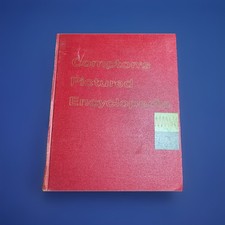 Vintage 1958 & 1959 Compton Encyclopedia Yearbook Supplement History Book picture