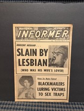 1967 August 27th National Informer Newspaper,  Slain By a Lesbian  (VRN10K) picture