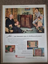 1946 Magnavox Radio Phonograph - Cecil B. deMille - Vintage Print Ad (JA1469 picture