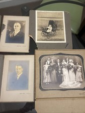 Antique New Orleans B+W Photo Studio Lot — Headshot (2), Wedding, Baby picture