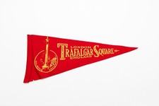Vintage Trafalgar Square London England Souvenir Felt Pennant 17