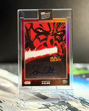 Topps 2026 Star Wars Topps Now Maul Shadow Lord Sam Witwer Auto /5 DMSW-B picture