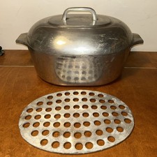 Wagner Ware Sidney Magnalite 4265-P 8 qt Roaster Dutch Oven w/ Lid & Trivet picture