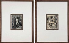 Pair Bruce of Los Angeles 1951 Physique Framed Photos | Gay Int Vintage Beefcake picture