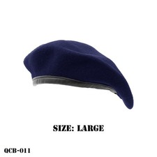 Blue Beret US Air Force ~ Military Issue ~ Large ~ 100% Wool ~ NEW ~ USA picture