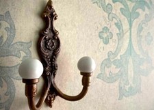 Antique Bronze Metal Wall Cast Iron Wall Hook Coat Hat Towel Hanging Heavy Duty picture