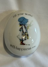 Vintage 1978 Holly Hobby Trinket Box -“Fill Your World With Happiness” picture