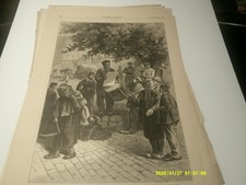 11/3/1877 HARPERS WEEKLY FULL PAGE, TOWN CRIER READING ELECTION PROCLAMATION picture