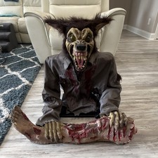 RARE 2012 Spirit Halloween Wolf Spitter Animatronic Prop picture