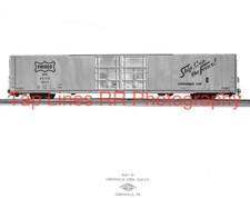 Frisco SL-SF 9143  Hi-Cube Box Car Side View Greenville Steel Car New 8x10 Photo picture