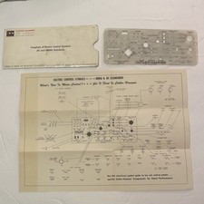 vtg Cutler Hammer Template of Electric Control Symbols JIC and NEMA standards picture