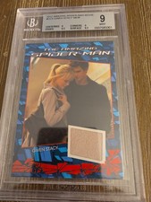 2012 The Amazing Spider-Man GWEN STACY Costume Relic Beckett 9 MINT RARE picture