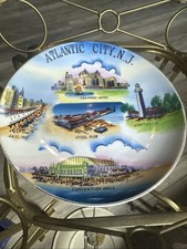 Vintage Atlantic City,N,souvenir Plate 8” picture
