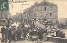 Old postcard 16 Angouleme tram accident avenue gambetta picture