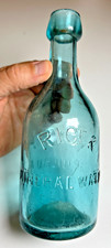 Antique c1860 RICE & McKINNEY PHILADA Blob Top Blobtop Bottle Graphite Pontil picture
