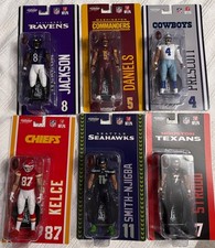 McFarlane Sportspicks NFL Lot Of 6 Lamar, Kelce, Daniels, Dak, Stroud, Njigba picture