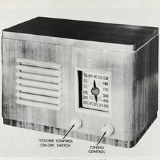 Original 1946 General Television Radio Model 1A5 Wire Schematic Repair Manual picture