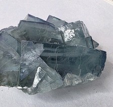 Superb Blue Cubic Fluorite from Xianghuapu Mine, China picture