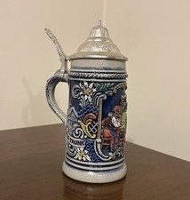 VTG Keramik Aus Dem Kannenbackerland 7” Lidded German Beer Stein West Germany picture