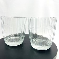 Von Pok Vintage Whiskey Glasses Cocktail Liquor Barware Made in Italy 2 pcs picture