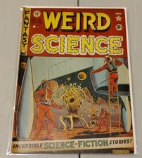 WEIRD SCIENCE #8 1951 EC Comics PRE-CODE Horror Classic Alien Cover PCH GD VG picture