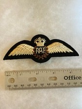 Authentic RAF Royal Air Force Pilot Wings Insignia Patch picture