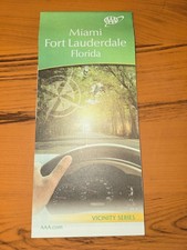 AAA MIAMI FL FLORIDA CITY VICINITY  SERIES ROAD TOUR MAP NEW picture