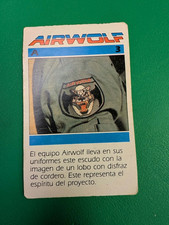 1984 airwolf argentina chromy card #a3 Very tough  picture
