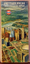 1968 Americana Folding Pittsburgh Tourgide Map Sightseeing Tour Renaissance City picture