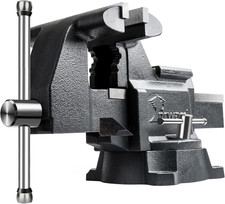 CR40A 4.5 Inch Bench Vise Heavy Duty with Anvil and 210°Swivel Base picture