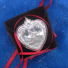 NEW • Wallace 1994 GRAND BAROQUE HEART Angel Christmas Ornament 3rd Edition picture