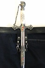 KNIGHT TEMPLAR MASONIC BELT SWORD SCABBARD HOLDER (BELT SCABBARD ONLY) picture