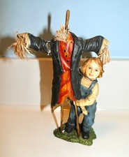 Halloween Bethany Lowe CHILD w/SCARECROW - Damaged + Missing Hat picture