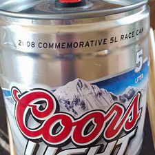 Coors Light NASCAR 2008 Commemorative 5L Race Can Breweriana picture