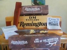 Remington 2026 Bullet Knife King of the Mountain Stag Bone Fixed Blade w/Sheath picture