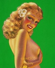VINTAGE BILLY DEVORSS PINUP GIRL CALENDAR ART PRINT POSTER WW2 CHEESECAKE PHOTOS picture
