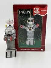 Vtg Lost In Space Robot Christmas Ornament 90's Carlton Orig. Box EUC Nice Old  picture